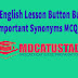 11th English Lesson Button Button Synonyms MCQs 