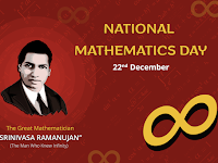 133rd Birth Anniversary of  world renowned Indian Mathematician  Srinivasa Ramanujan (22 Dec 1887- 26 Apr 1920).