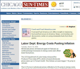 Chicago Sun Times Food and Fuel America food vs fuel debate