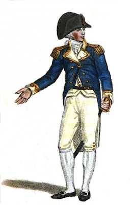 A Captain in the Navy from A book explaining the ranks and dignities of British Society by C Lamb (1809)