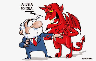 Resultado de imagem para dilma traiu lula charge