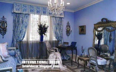 Classic curtain designs, bedroom curtains 2014,blue curtains