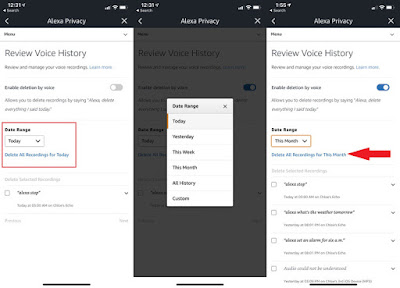 كيفية مراجعة وحذف تاريخ اليكسا الخاص بك