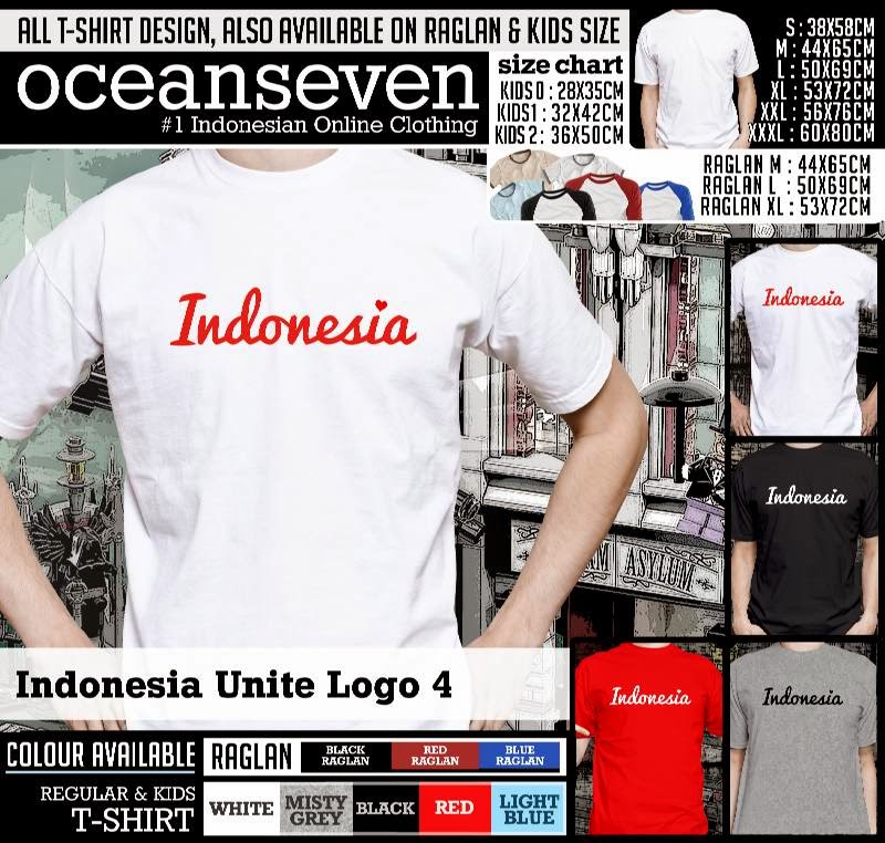 Kaos Indonesia Unite Logo 4