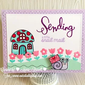 Sunny Studio Stamps: A Backyard Bugs Snail Mail Card by ML Russell.