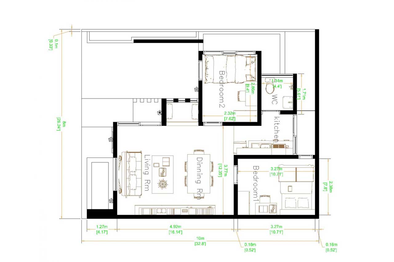 Desain Rumah Ukuran 8x10 Atap Dak Beton Minimalis Modern Blog Dindin