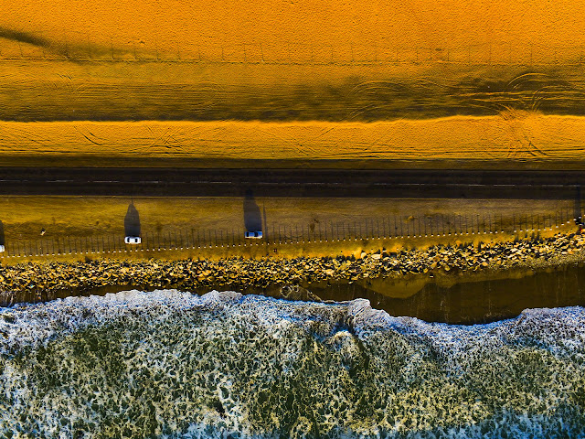 Namibia: Atlantic Ocean and Sand Dunes near Swakopmund