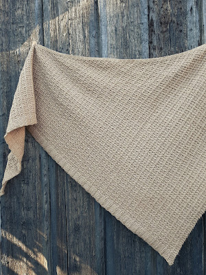 Casual Asymmetrical Shawl Knitting Pattern