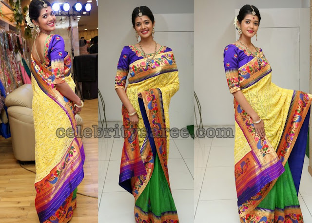 Tejaswini Manogna Pythani Silk Saree