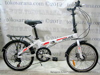 Sepeda Lipat Element 911 Police Texas Rem Depan Cakram 20 Inci