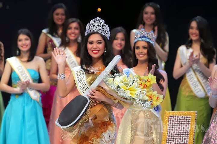 Miss Indonesia 2014 winner Maria Asteria Sastrayu Rahajeng