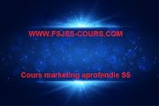 Cours marketing aprofendie S5