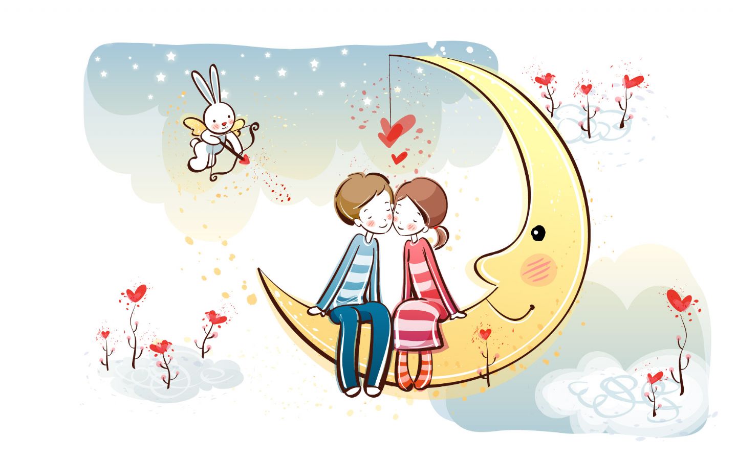 Gambar Kumpulan Gambar Animasi Romantis Sweet Kartun Cinta