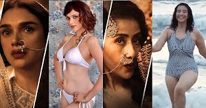 heeramandi movie actress hot bikini pics