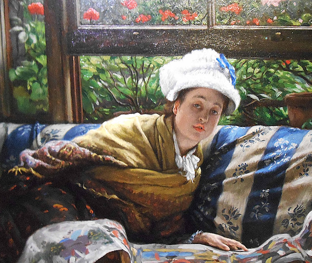 James Tissot oil painting detail