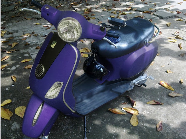 Vespa LX sơn phối màu nhám cực đẹp