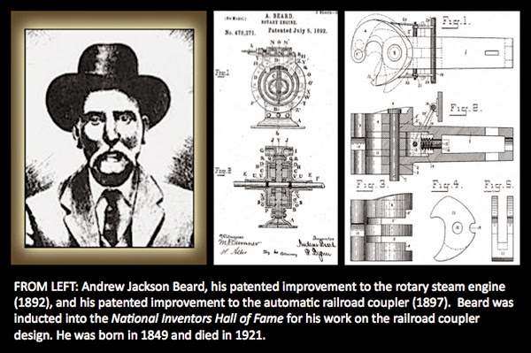 Resultat d'imatges de 1892 Andrew Beard is issued a patent for the rotary engine.