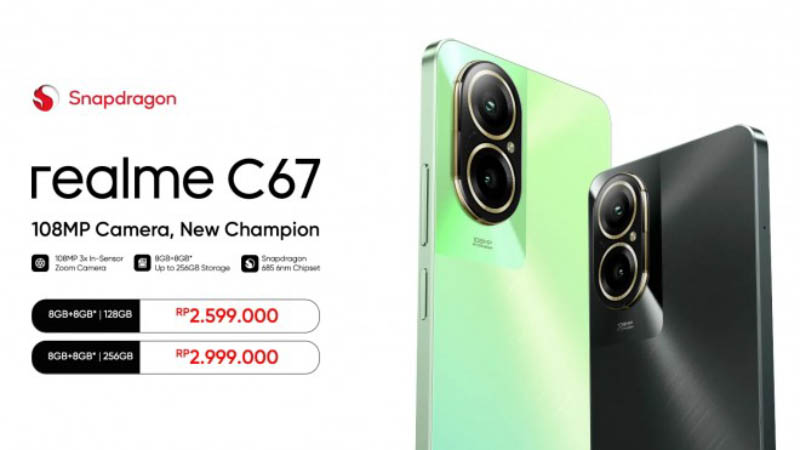 realme C67 4G launched: SD685, up to 256GB storage, and 108MP main