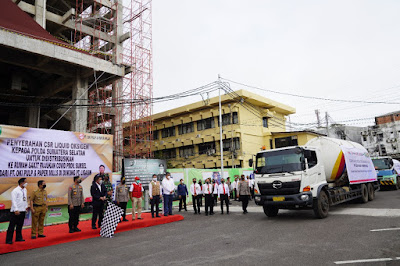 Herman Deru  Berangkatkan Pendistribusian  Liquid Oksigen CSR  Sinar Mas Grup