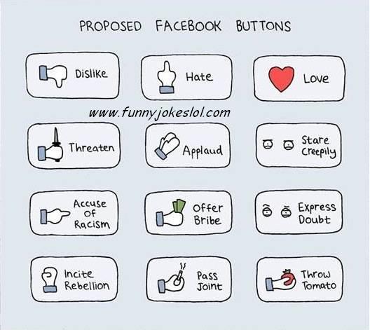 all new facebook jokes, mark zuckerburg please consider adding these buttons