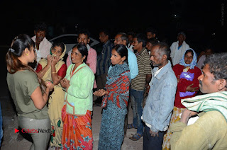 Actress Sri reddy (apthatrust director) Distrubuted Blankets for Orphans at Sai Baba Temple  0040.JPG