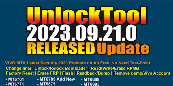 Unlock Tool 2023: VIVO MTK & MTK UNIVERSAL Power