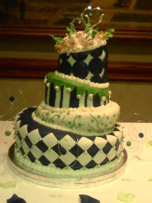 white and green Wedding Cakes
