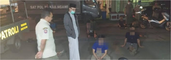 Razia Pol PP Kabupaten Ngawi Di Beran