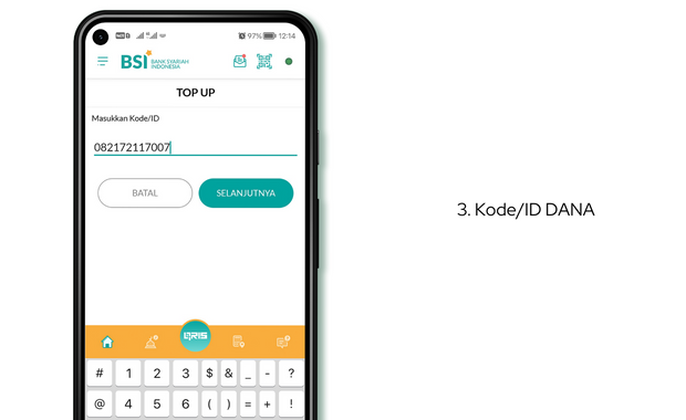Nomor ID/Kode DANA