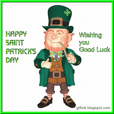 Animated Gif wishes for Saint Patrick's Day