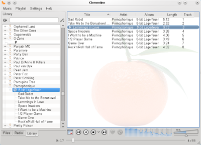 clementine audio player