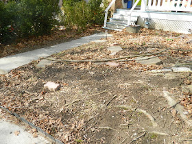 Toronto Gardening Company Davisville Mount Pleasant East Spring Front Garden Cleanup Before by Paul Jung Gardening Services