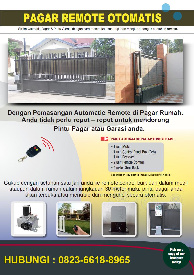 SMART PINTU BESI PRESS Pintu Gerbang Pagar Otomatis Remote Control