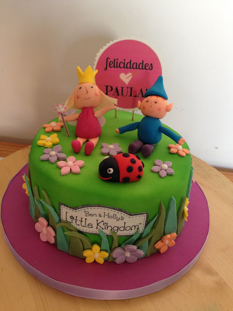 tarta fondant Ben y Holly