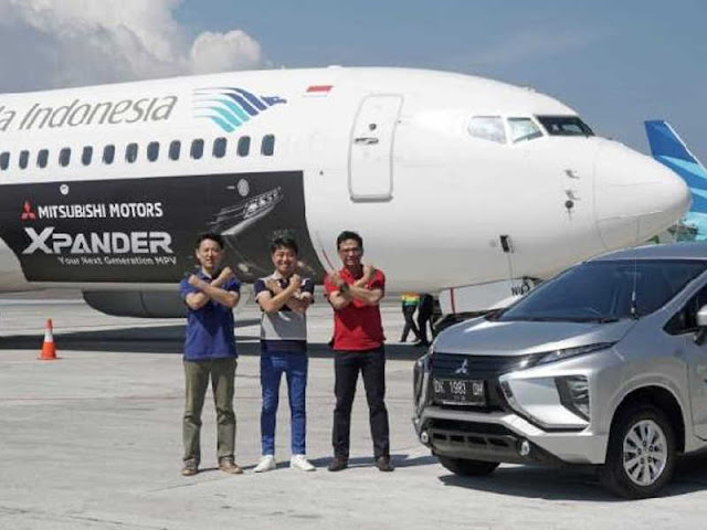  Garuda Indonesia dan Mitsubishi Branding Xpander di Boeing 737