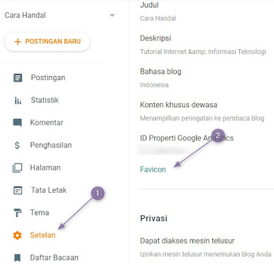 Mengganti Favicon di Blogger