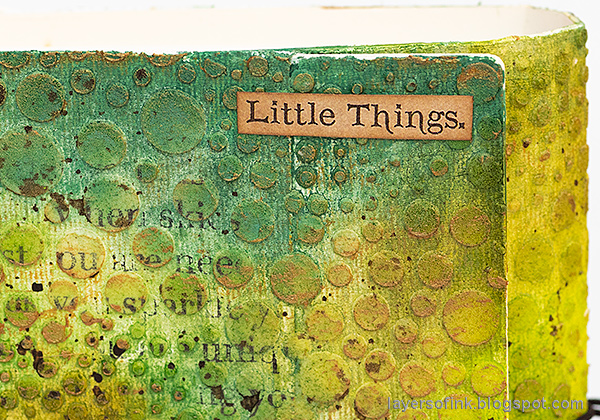 Layers of ink - In The Forest Wrapped Journal Tutorial by Anna-Karin Evaldsson.
