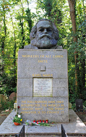 Karl Marx's memorial, Highgate Cemetery, London