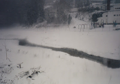 Snow in Rainier, Oregon, in December 1997