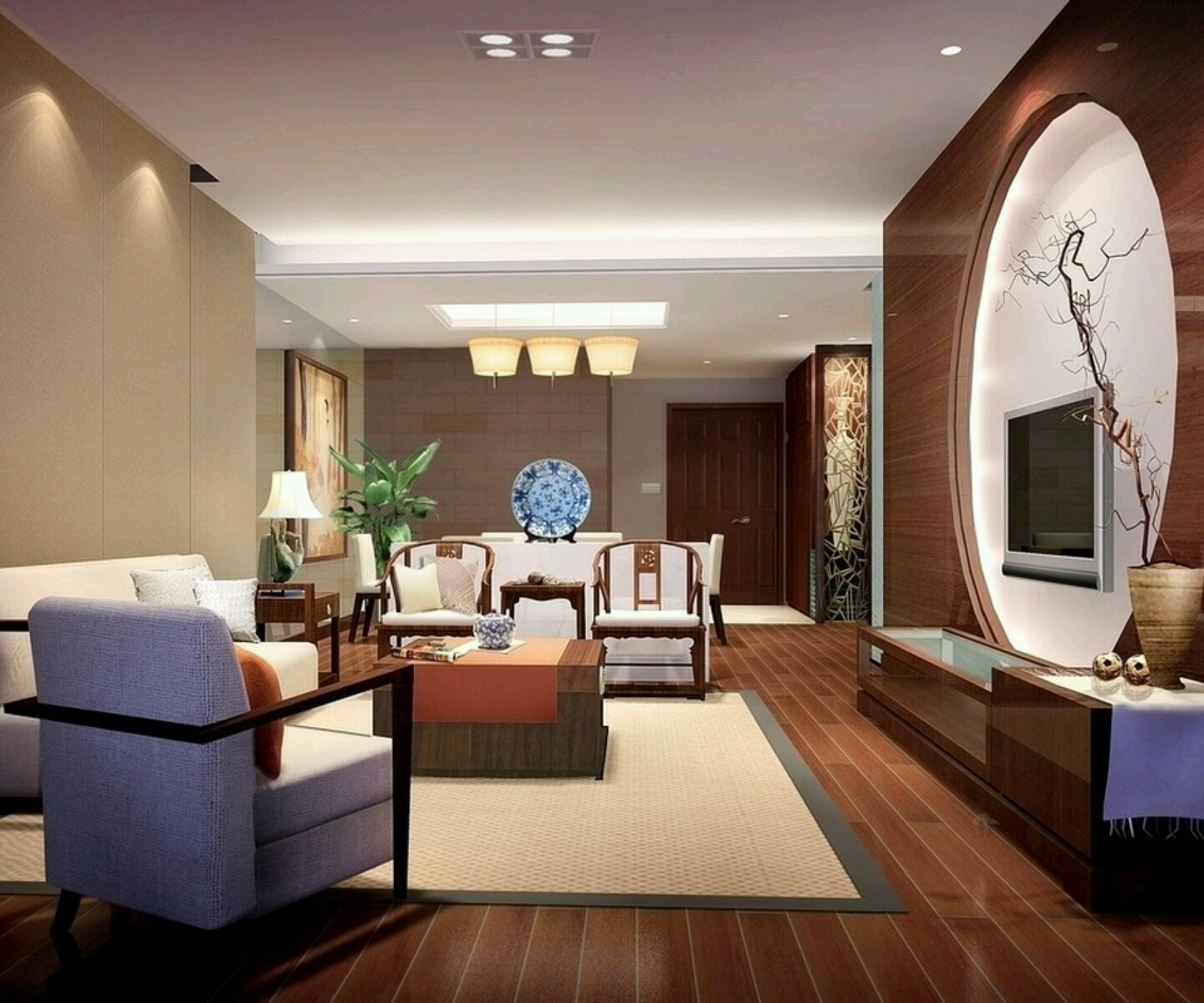 Luxury homes interior decoration living room designs ideas. | Modern