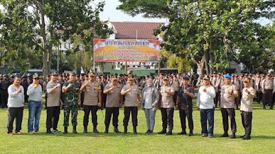 Polres Pandeglang Gelar Apel Pergeseran Pasukan, Siap Amankan Pilkades 2019