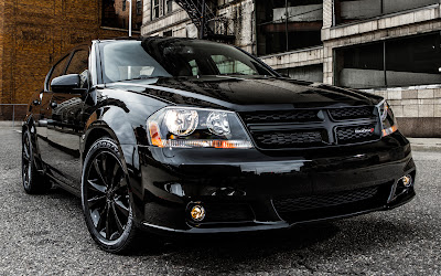 2013 Dodge Avenger Blacktop front three quarters view