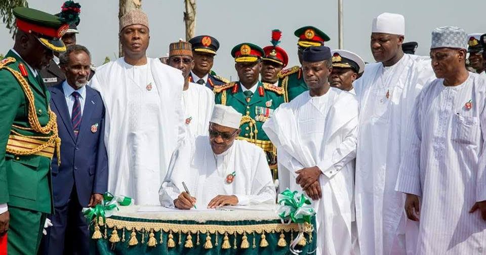 Saraki,Buhari and Osinbajo