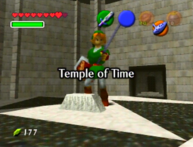 Link turns 17 Temple of Time Link Pulls the Master Sword