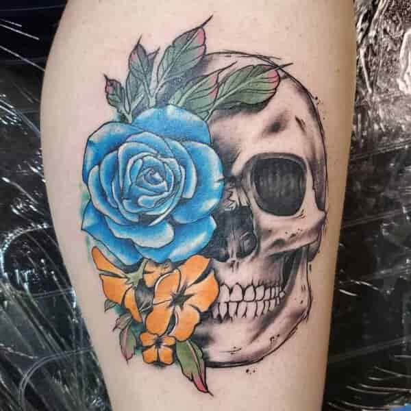 The skull tattoo