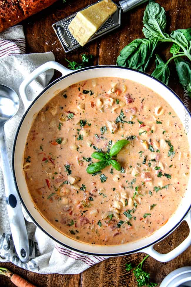 CREAMY ITALIAN SOUP #soup #vegetarian #delicious #paleo #lowcarb