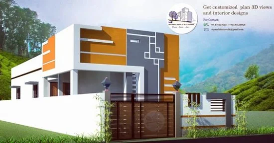 contoh model dinding depan rumah minimalis ala india