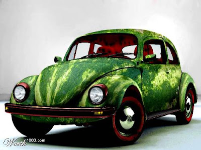 VW Watermelon Car