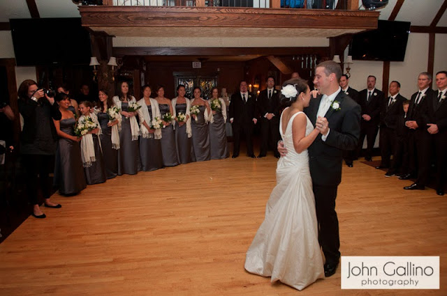 Bride and Groom first dance at Lake Valhalla Club