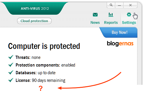 Cara Mengatur Kaspersky Anti-virus (KAV) 2012 agar tetap Up to date